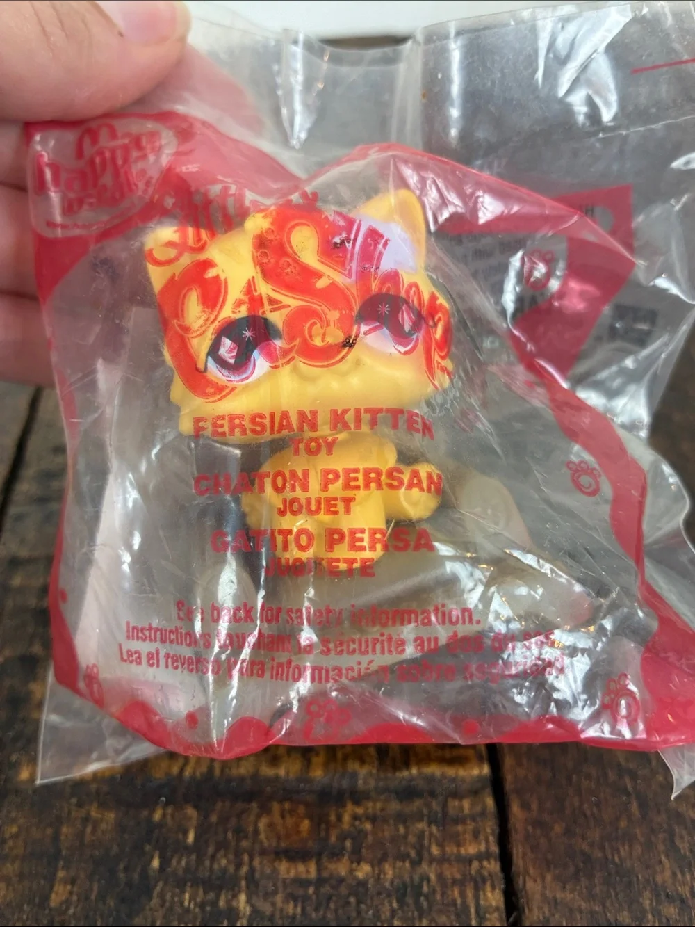 2- LPS Littlest Pet Shop Happy Meal Toy McDonald's In Bag Hamster Persian Kitten